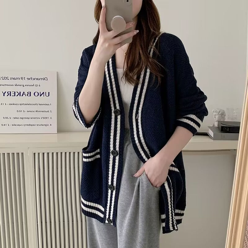 Damen lässiger Strickcardigan Drune