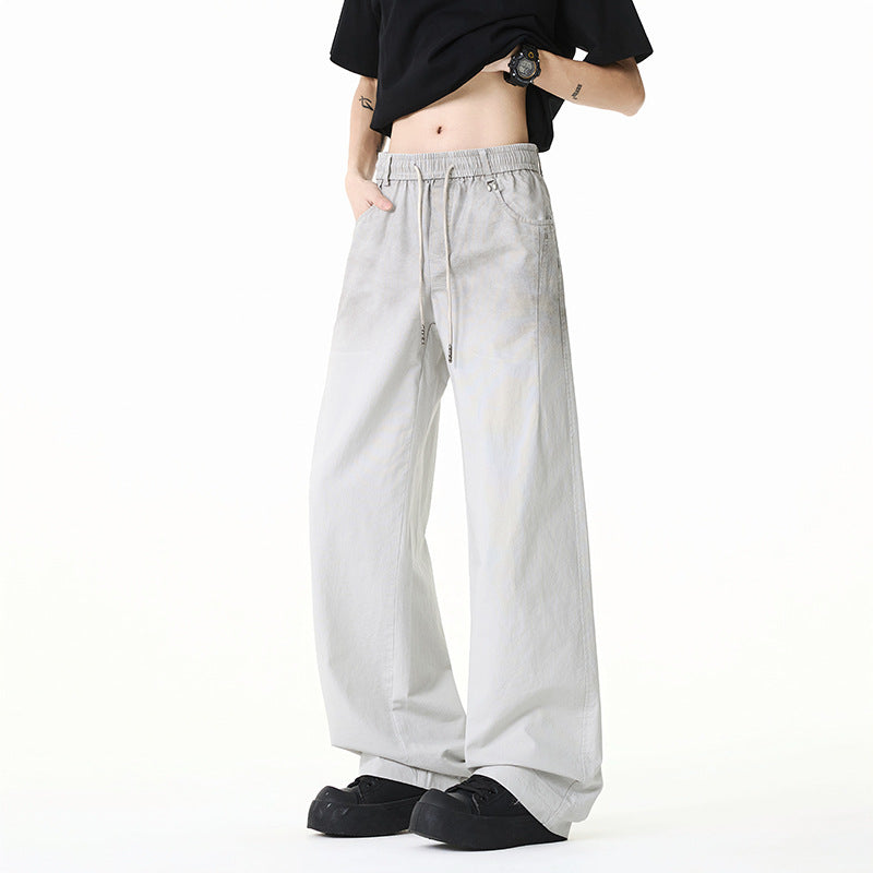 Damen Weite Baumwollmix-Hose im Baggy-Cut mit Tunnelzug und Oversized-Bein Drune