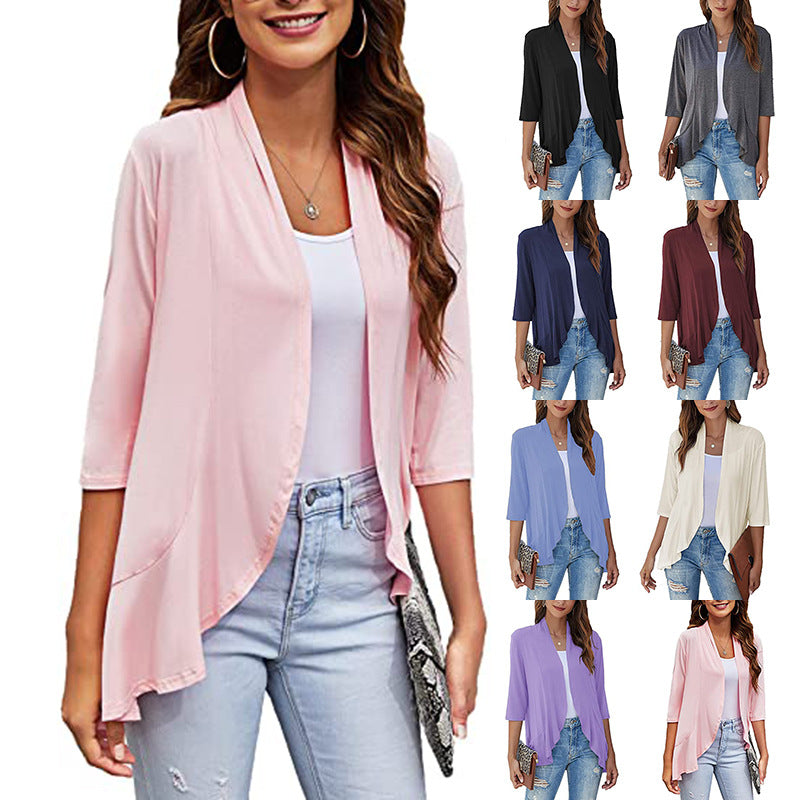 Damen Cardigan mit offenem Frontdesign und praktischen Taschen Drune