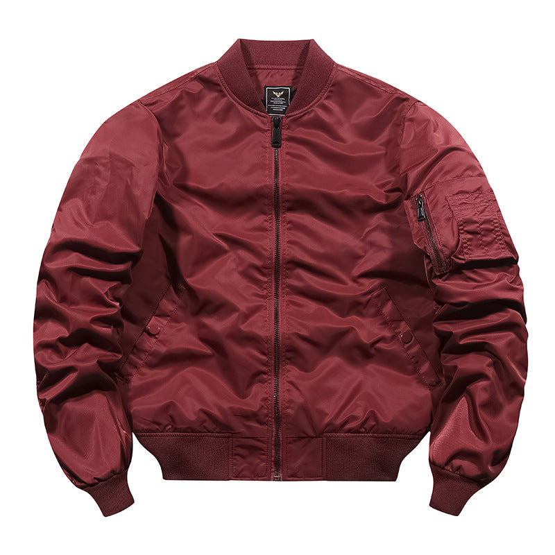Herren Camouflage-Bomberjacke im Fliegerstil mit Mehrfach-Taschen und Strickbündchen Drune