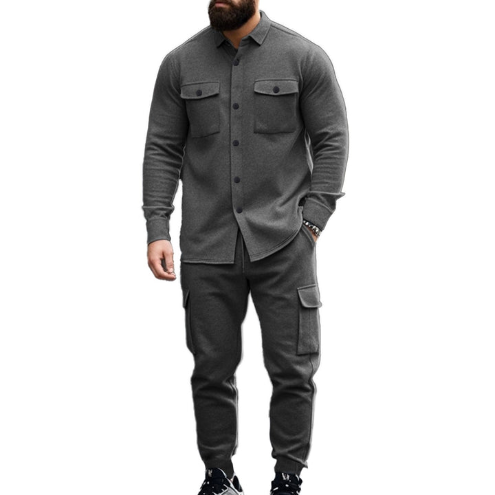 Herren Cargo-Set mit lässigen Hemd und elastischen Hosen Drune