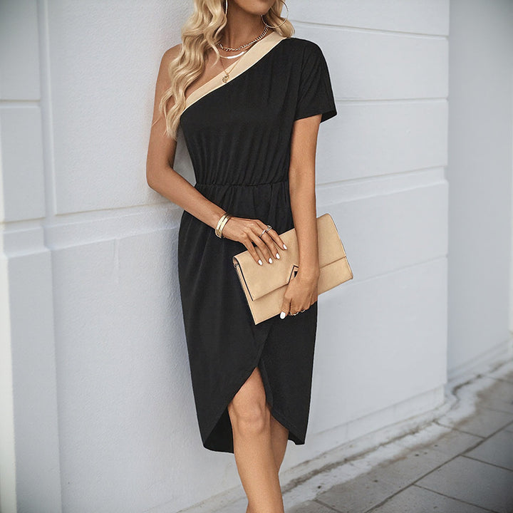 Damen Wickelkleid mit asymmetrischem Schnitt und tollem Taillengürtel Drune