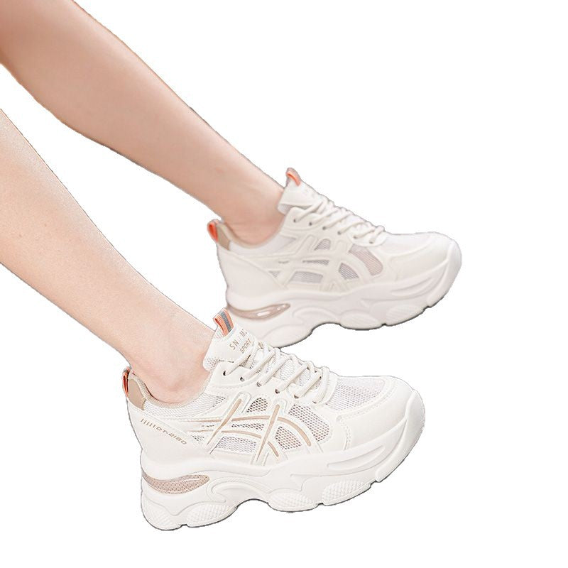 Damen Sportliche Sneaker mit atmungsaktivem Mesh und dämpfender Sohle Drune