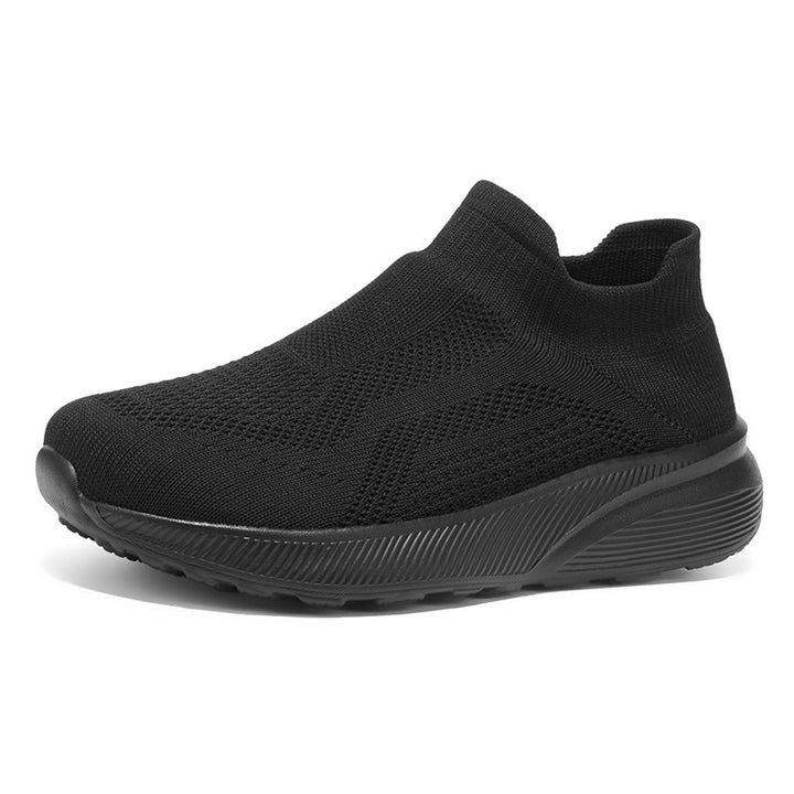 Unisex Atmungsaktiver Strick-Slipper-Sneaker mit Memory-Fußbett Drune
