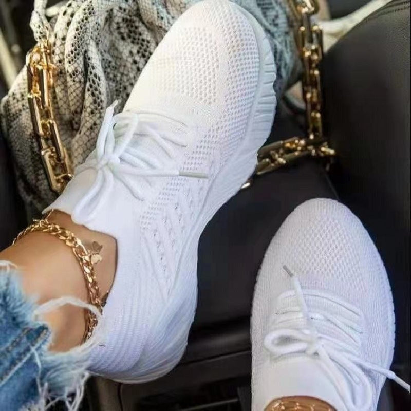 Damen  leichte Strick-Sneaker mit sockenähnlichem Obermaterial, gepolsterter Komfortsohle und flexibler Profil-Laufsohle Drune