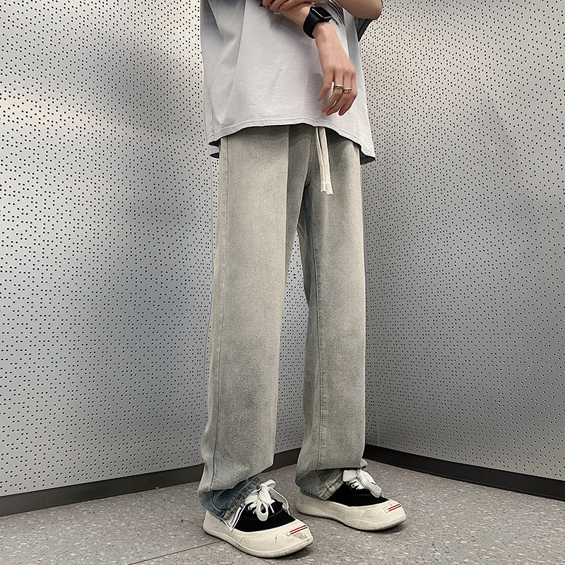 Herren weite Cargo-Jeans mit elastischem Bund und praktischen Taschen Drune