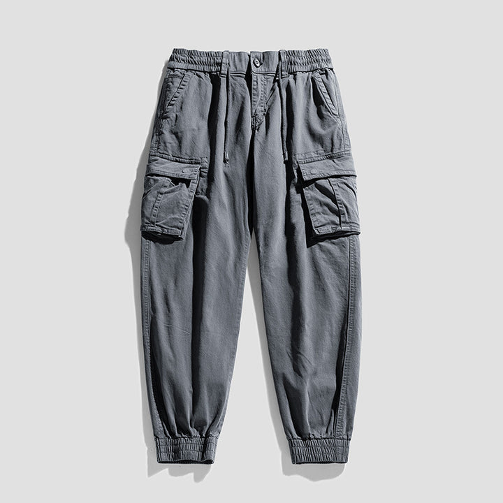 Herren Urban‑Utility Relaxed‑Fit Cargo‑Jogginghose mit Tunnelzug und Mehrfach‑Taschen Drune