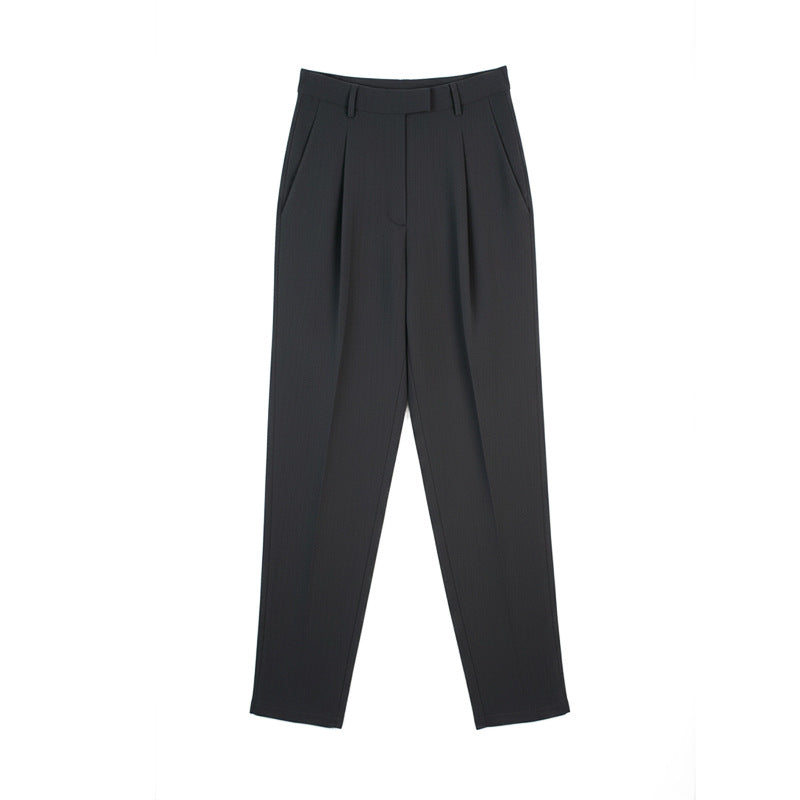 Damen Weite Schnitt Bundfaltenhose Drune