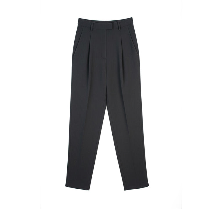 Damen Weite Schnitt Bundfaltenhose Drune