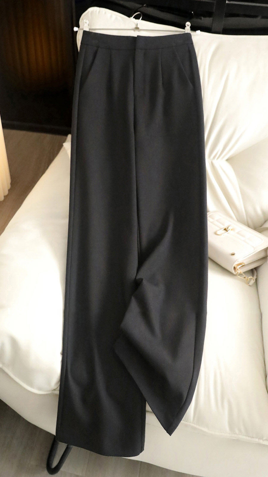 Damen Elegante hochtaillierte Stoffhose Drune
