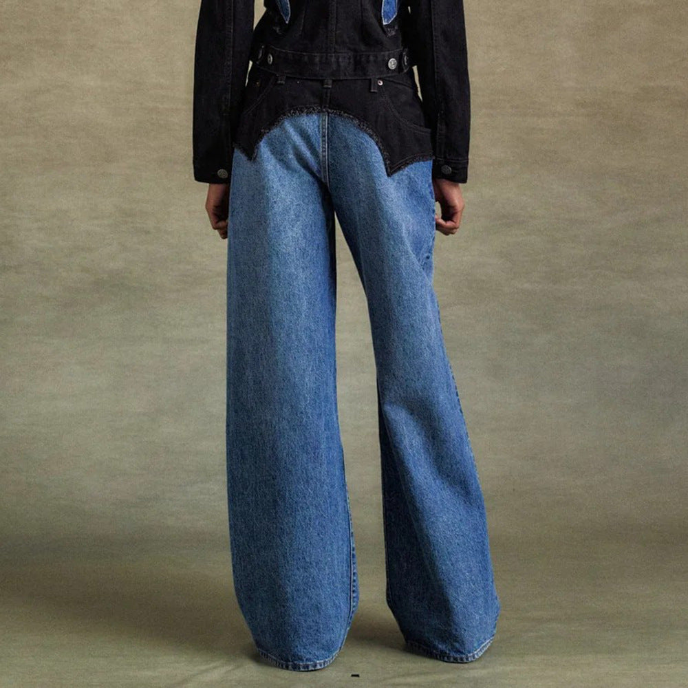 Damen Weite Jeans Drune