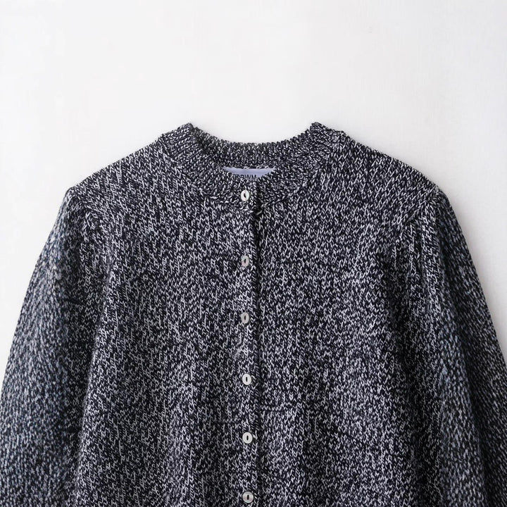 Damen kuschelige Strickjacke mit Knopfleiste Drune