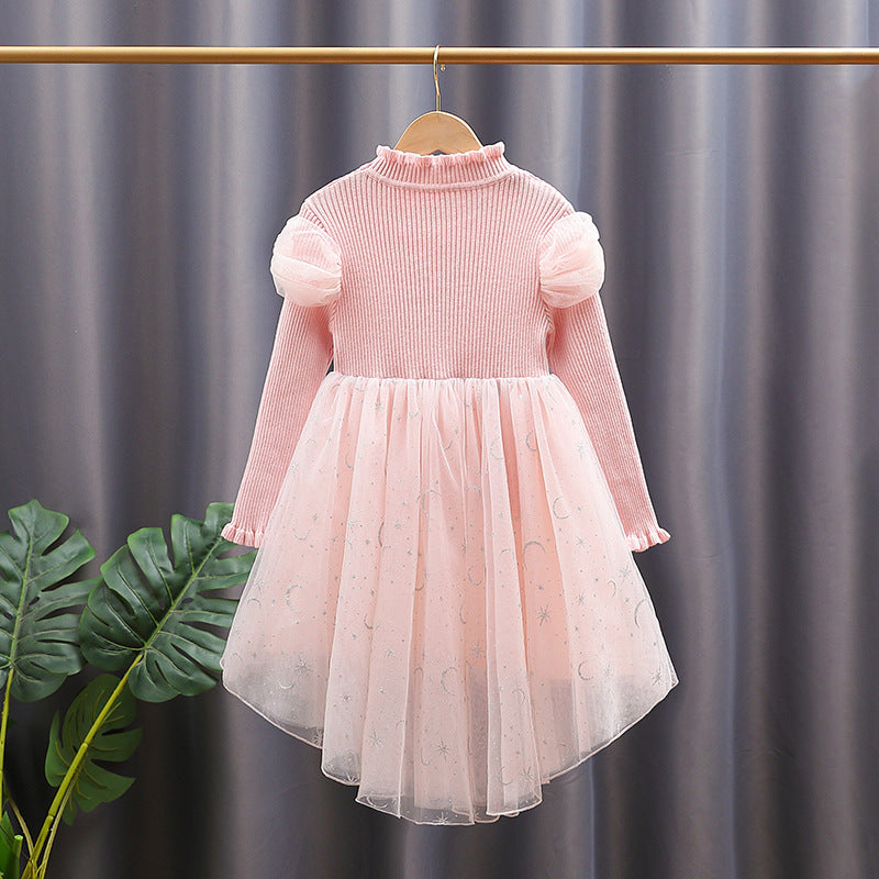 Mädchen Prinzessinnenkleid mit Tüllrock und funkelnden Details Drune