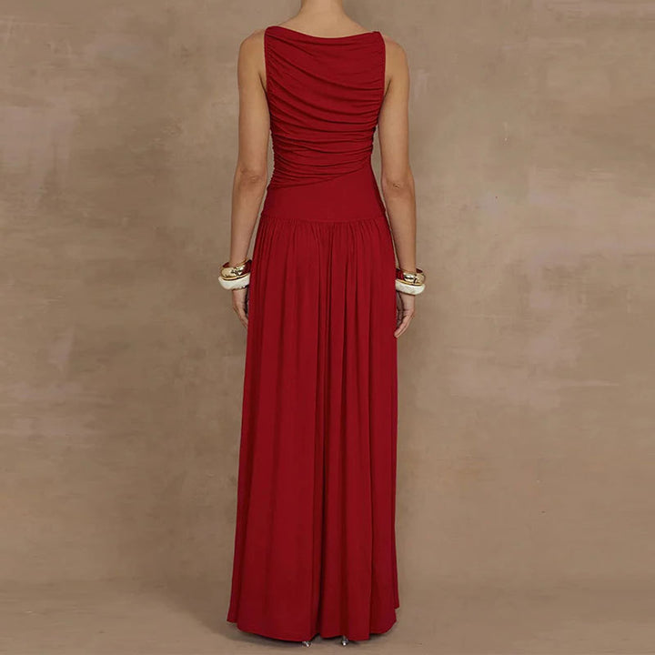 Damen Maxikleid mit raffinierter Raffung Drune