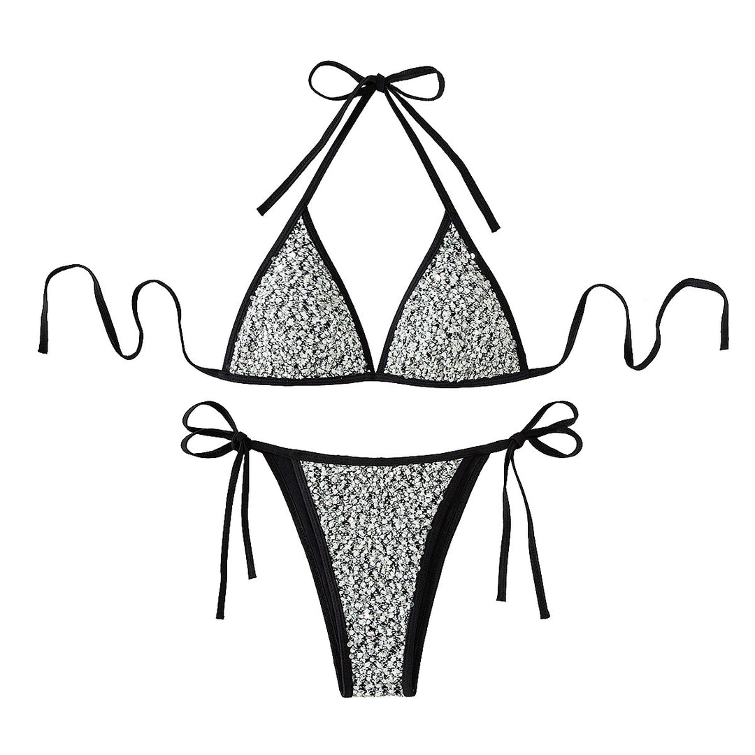 Damen Triangel-Bikini mit funkelndem Detail Drune