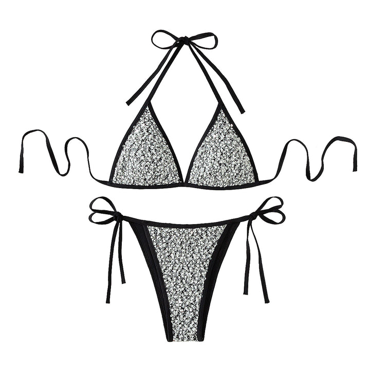 Damen Triangel-Bikini mit funkelndem Detail Drune
