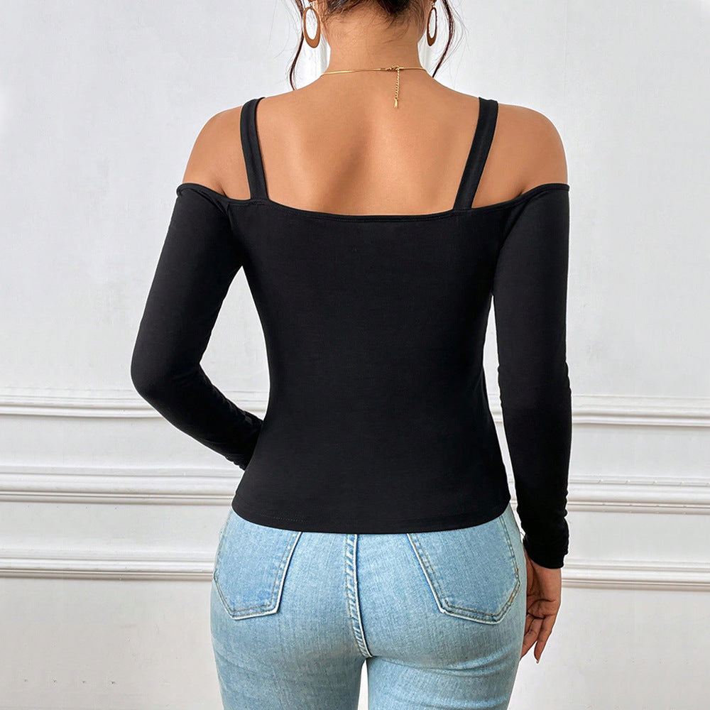 Damen Body mit tragbarem Off-Shoulder-Design Drune