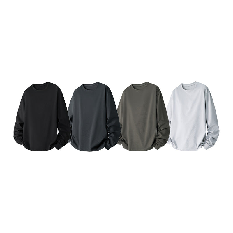 Herren Oversize-Sweatshirt aus Baumwollmix mit Rundhalsausschnitt und gerippten Bündchen Drune
