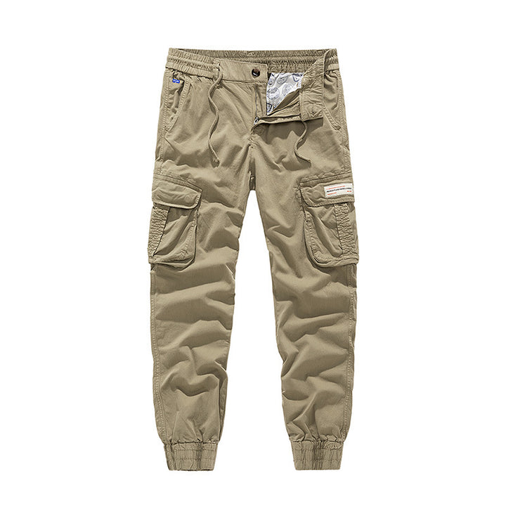 Herren Utility‑Cargo‑Jogger mit elastischem Komfortbund, Mehrfach‑Klappentaschen und gerippten Knöchelbündchen Drune