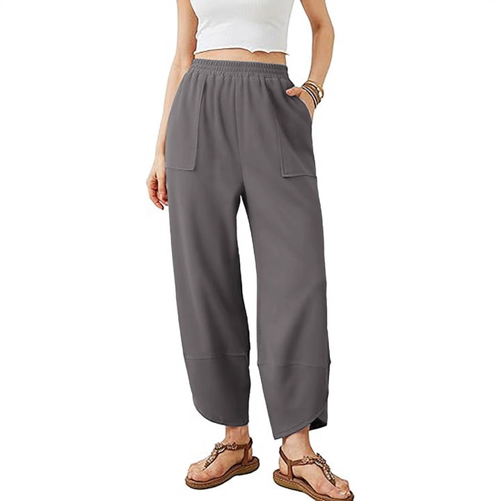 Damen Culotte-Hose mit elastischem Bund und aufgesetzten Taschen Drune