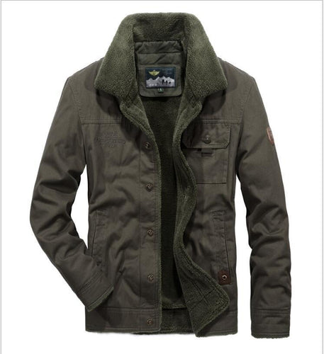 Herren Canvas-Übergangsjacke mit Rippenkragen, verdecktem Reißverschluss und kariertem Innenfutter Drune