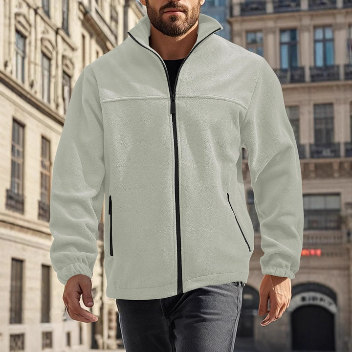 Herren Fleecejacke mit hohem Kragen Drune