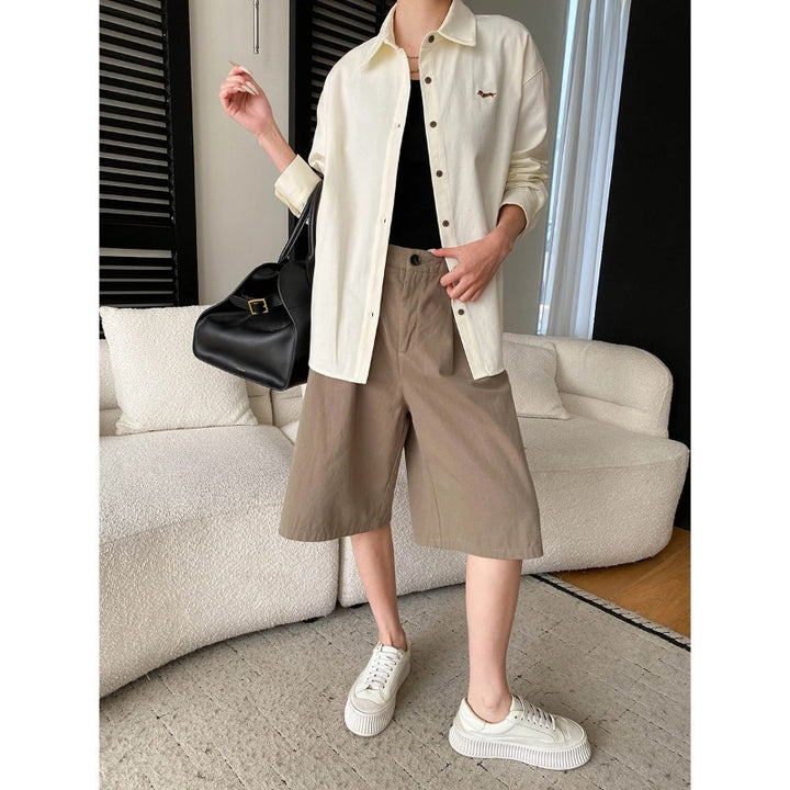 Damen lässige Überhemdjacke mit praktischen Taschen Drune