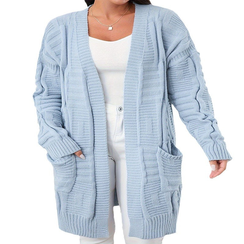 Damen Strickjacke mit strukturiertem Muster und praktischen Taschen Drune