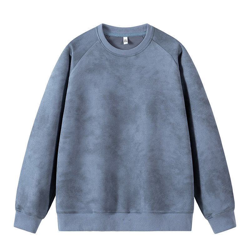 Herren Oversized Sweatshirt mit gebürstetem Fleece-Innenfutter und Vintage-Waschung Drune