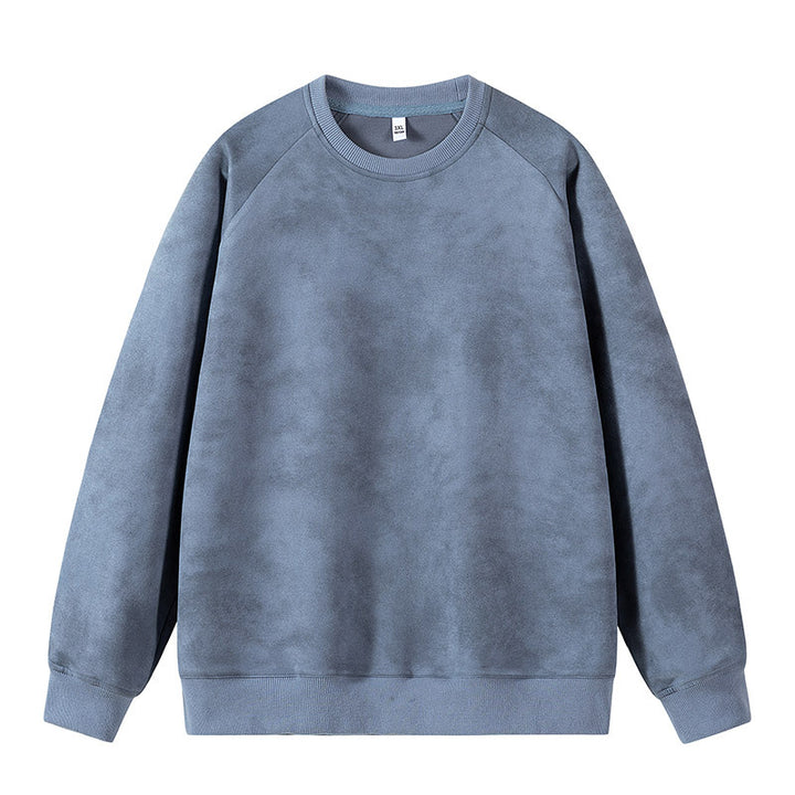 Herren Oversized Sweatshirt mit gebürstetem Fleece-Innenfutter und Vintage-Waschung Drune