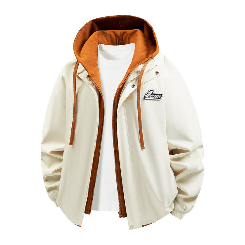 Herren Sportliche Übergangsjacke mit Kapuze Drune