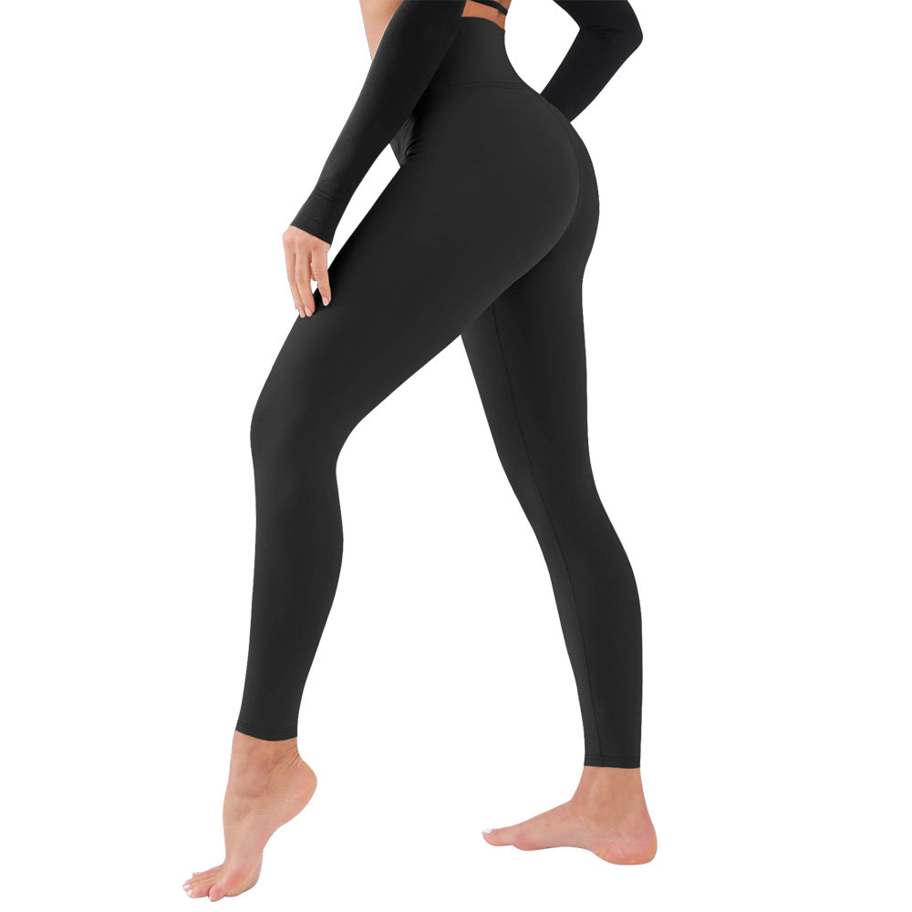 Damen Hochwertige Sportleggings mit seamless Design und hohem Bund Drune