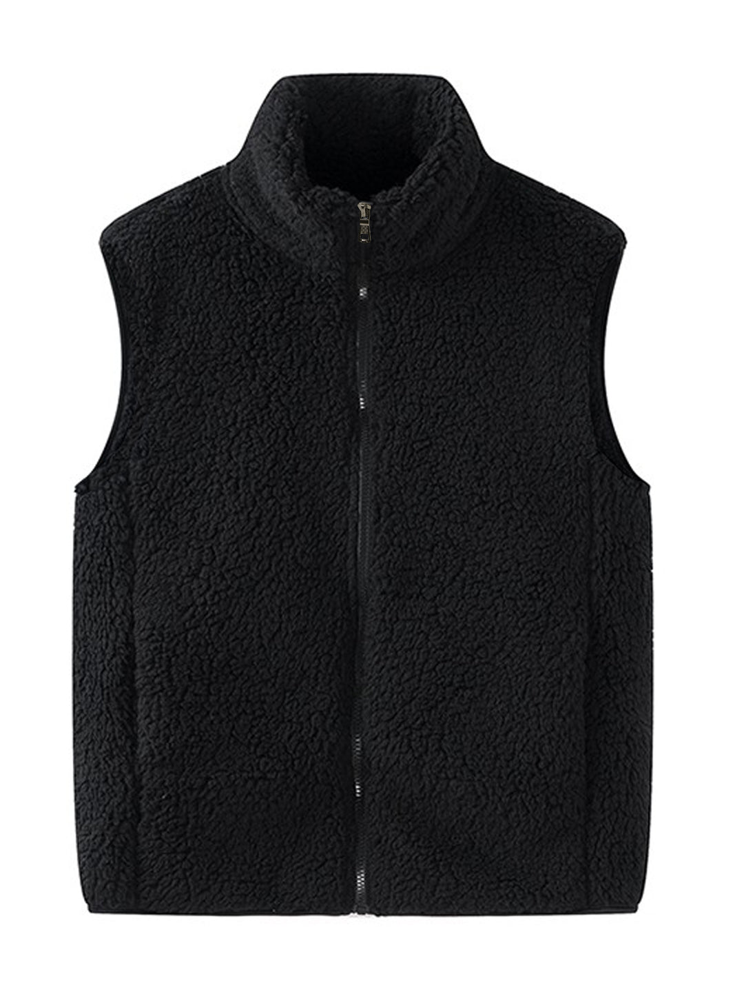 Damen Teddy-Fleeceweste mit Stehkragen und Reißverschluss Drune