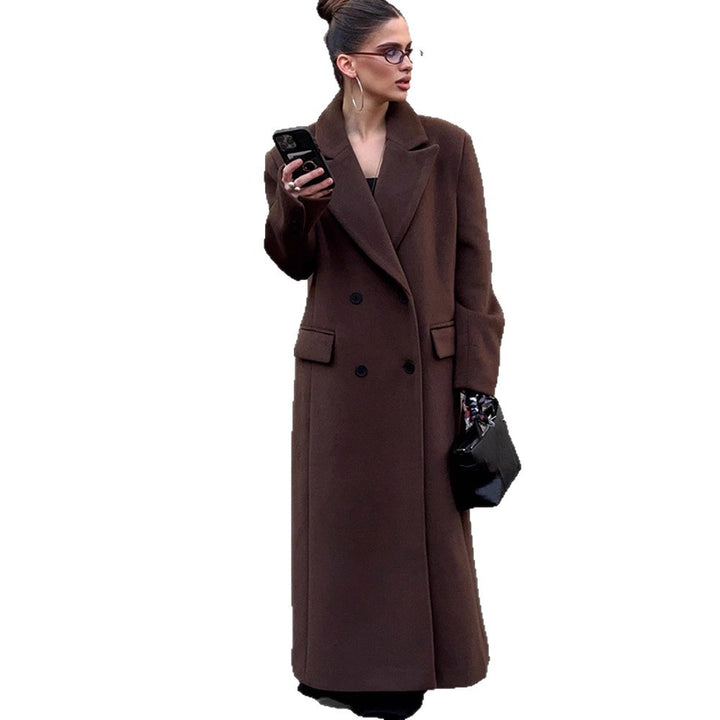 Damen Oversized Wollmantel Drune