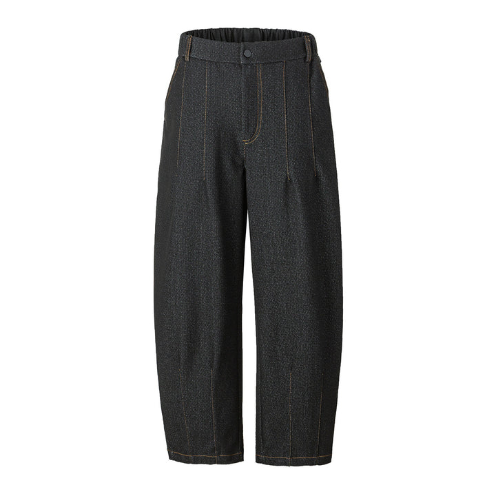 Damen Hochtaillierte weite Culotte-Hose mit Bügelfalte und elastischem Rückenteil Drune