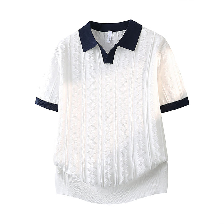 Damen Elegantes Polo-Kurzarmshirt Drune