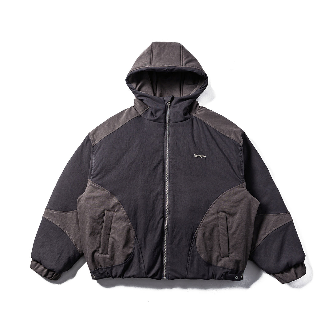 Herren Gepolsterte Stepp-Hoodie-Jacke mit Utility-Taschen Drune