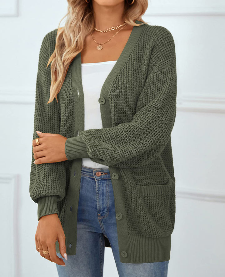 Damen Grobstrick Cardigan