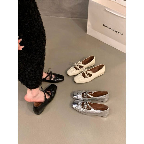 Damen Stylische Riemchen Mules mit dekorativem Schnürdetail Drune