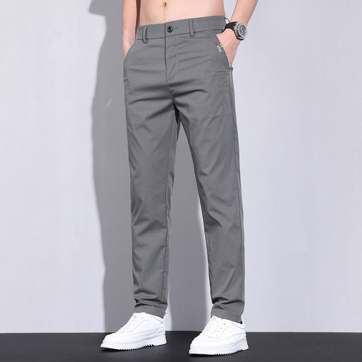 Herren modische Chino-Hose mit elastischem Bund und praktischen Seitentaschen Drune