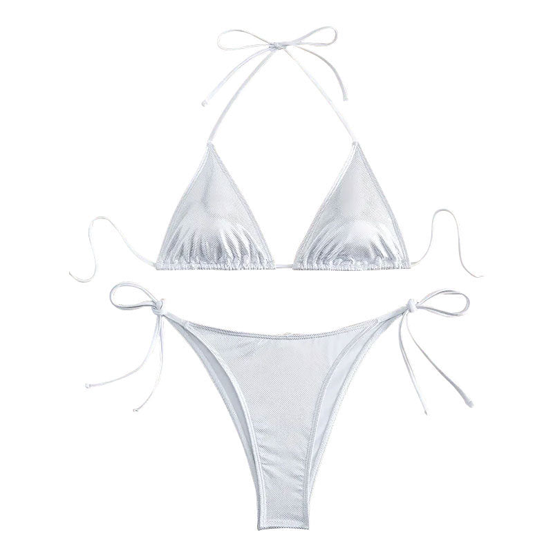 Damen Triangel-Bikini mit verstellbaren Trägern und sexy Slip Drune