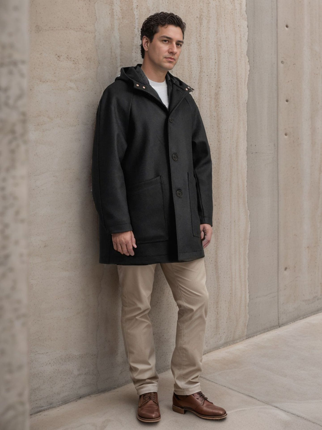 Herren praktische und elegante Softshell-Jacke mit Kapuze Drune