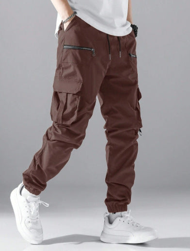 Herren Cargo-Hosen mit modernen Zipper-Taschen Drune