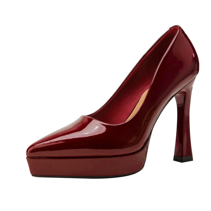 Damen Glamouröse High Heels mit Plateau und spitz zulaufendem Design Drune