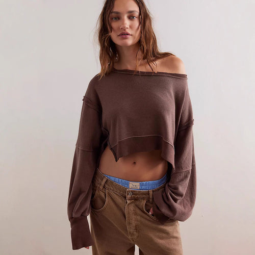 Damen lässiger Oversized Pullover Drune