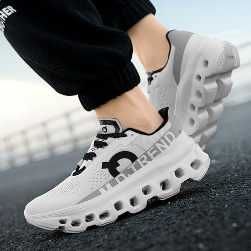 Unisex innovative Hohlkammer-Plateau-Sneaker mit ultraleichter Gittersohle und nahtlosem Mesh-Obermaterial Drune