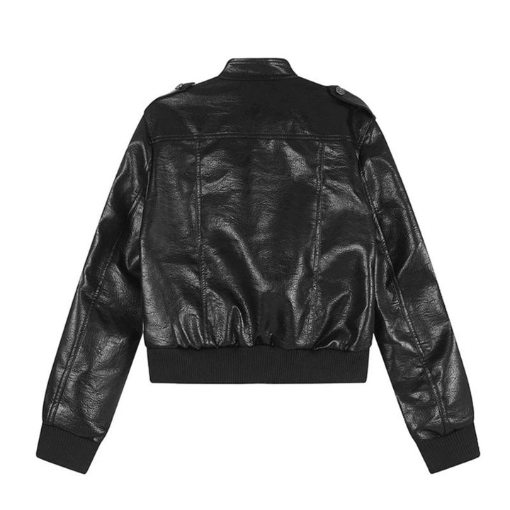 Herren Lederoptik-Bomberjacke Drune