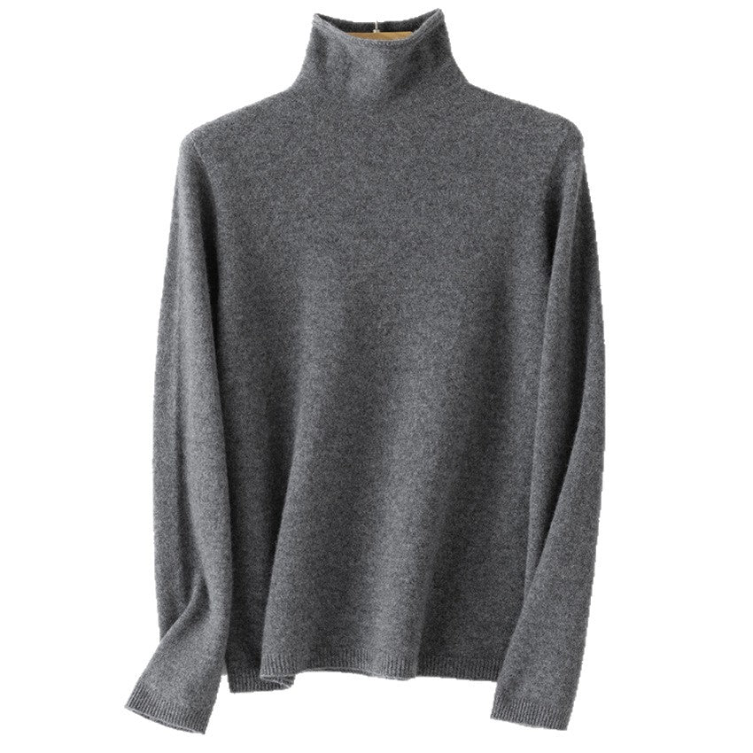Damen Leichter Kaschmir-Mix Rollkragenpullover mit feinem Soft-Finish und schmaler Silhouette Drune