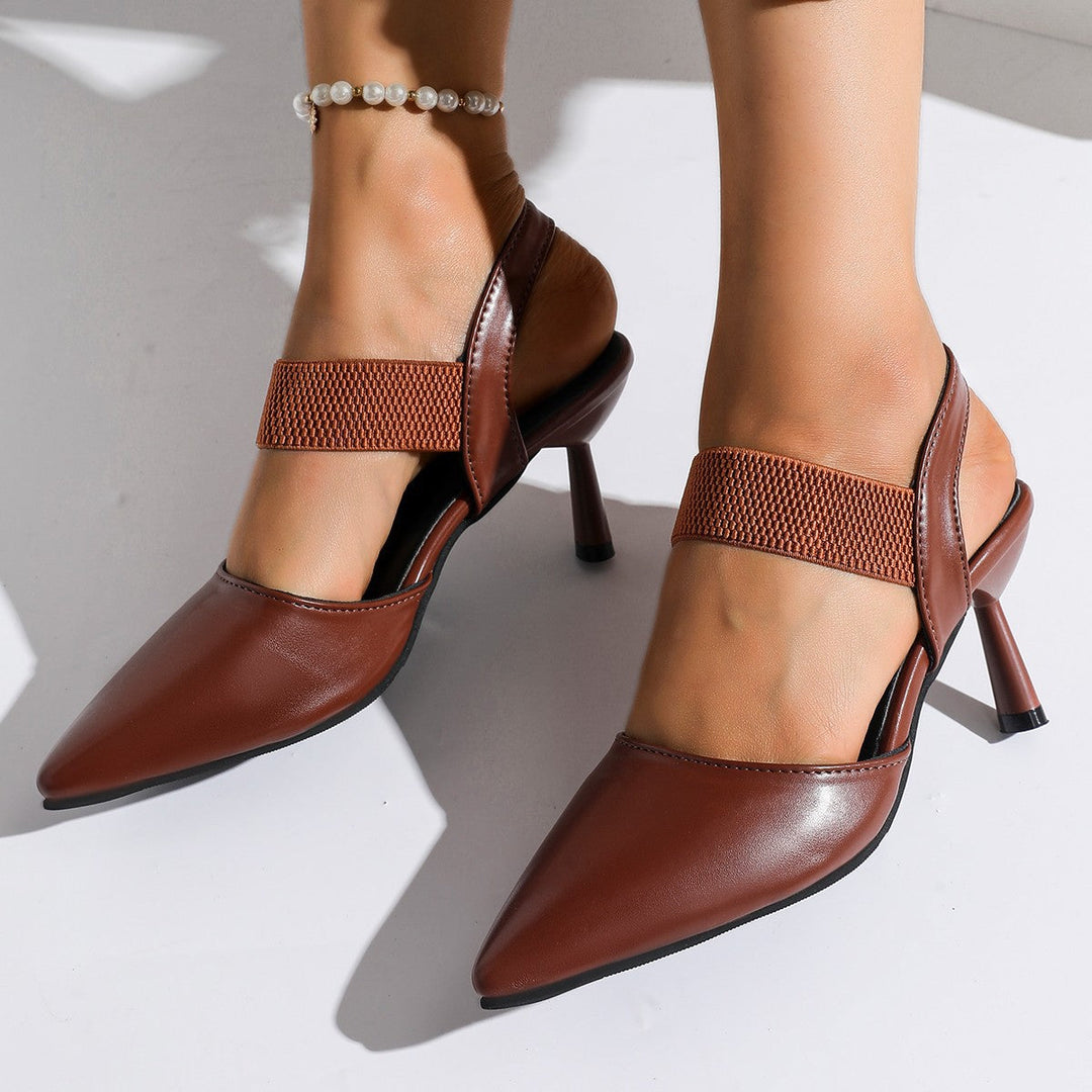 Damen Slingback Pumps mit elastischem Einsatz und elegantem Stiletto Absatz Drune