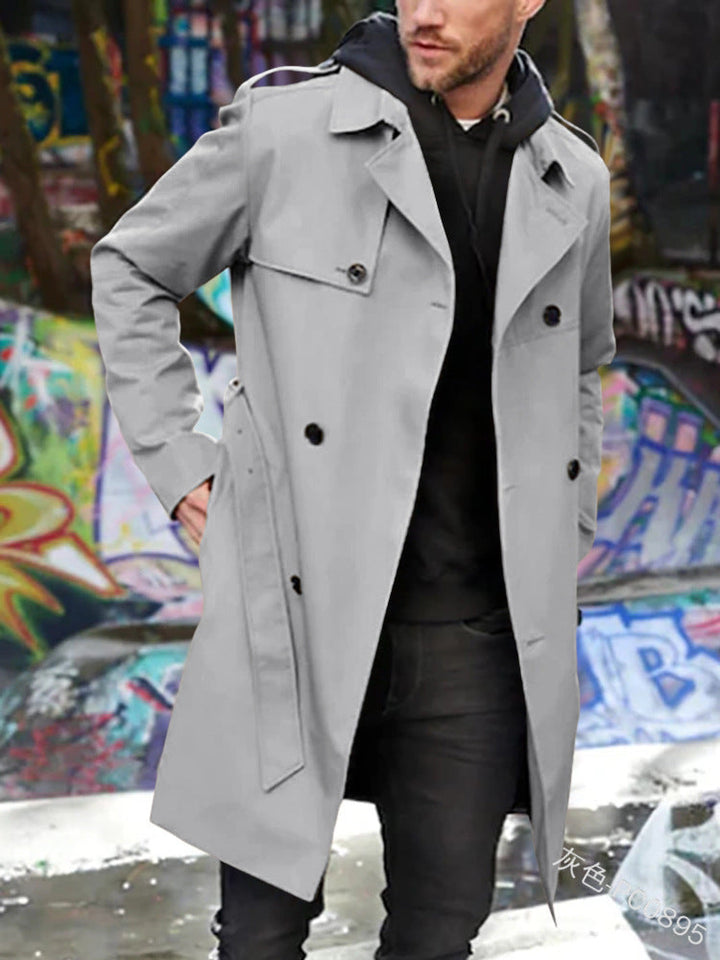 Herren Trenchcoat mit klassischem Stil Drune